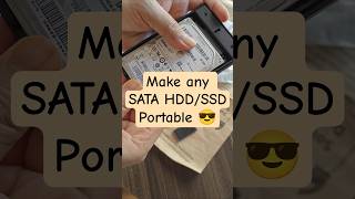 Make any internal SATA HDD/SSD portable #shorts