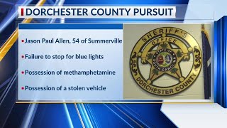 Man arrested for Dorchester County pursuit