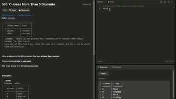 Leetcode 596. Classes More Than 5 Students | SQL Solution Explained