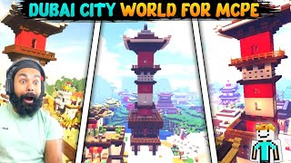 🤑 Dubai City World For Minecraft PE | Loggy And chapati World For Mcpe 1.19 [ Hindi ] Ind AkkuPlayz