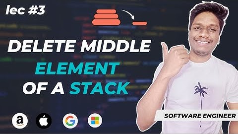 #3 Delete Middle Element of a Stack 🔥 | Data Structures and Algorithms | CodeOps