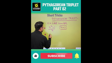 Pythagorean Triplets Tricks || Part-2 || Utkarsh Maths Mania Tricks Video || #shorts