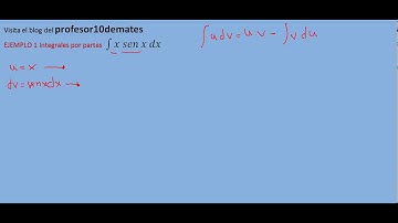 Integrales por partes 02 ejemplo 1 x seno