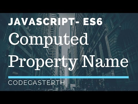สอน Javascript ES6 - Computed Property Name