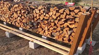 How I stack firewood