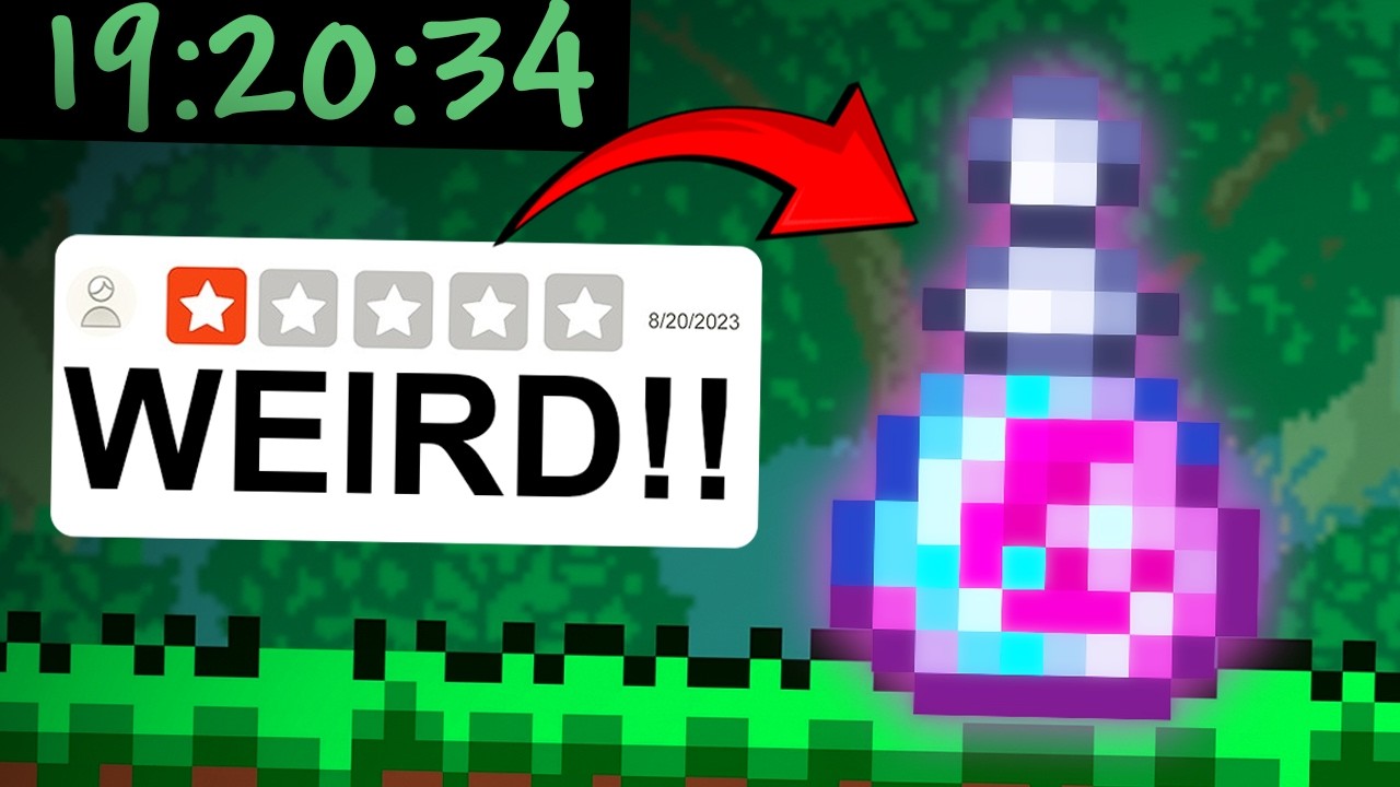 I investigated terraria WEIRDEST SPEEDRUNS