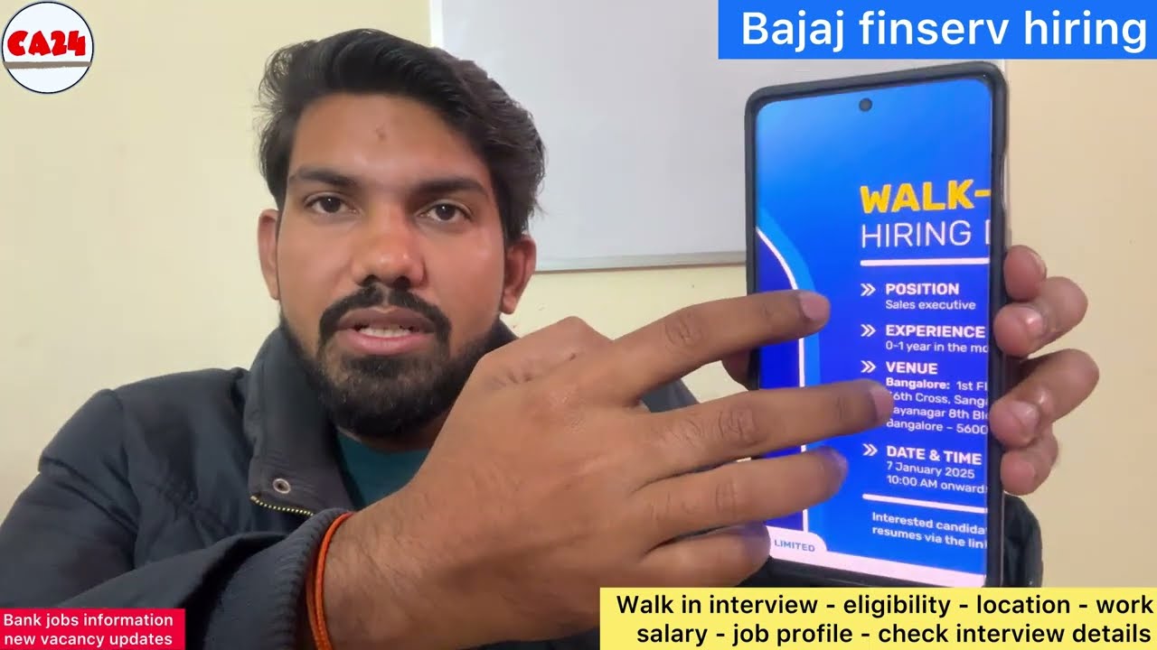 Bajaj finserv hiring freshers - salary 25000 - walk in interview ...