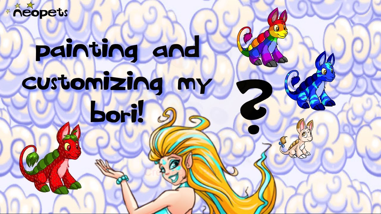 Playing Neopets! Painting & Customizing My Bori [AvengeGirls] YouTube