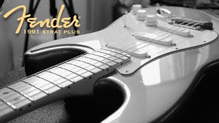 1991 Fender Strat Plus Lace Sensor Bluesilverred Set Demo