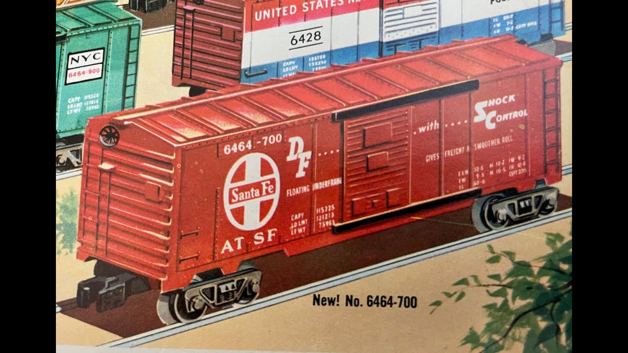 Классические поезда Lionel — послевоенные грузовые поезда: товарные вагоны серии 6464 1953–1969 гг.