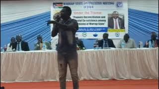 Comedian Majuetdit entertaining Warrap community in Juba 2023