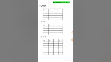Std 4 Maths chapter no 13 .Multiplication part 2
