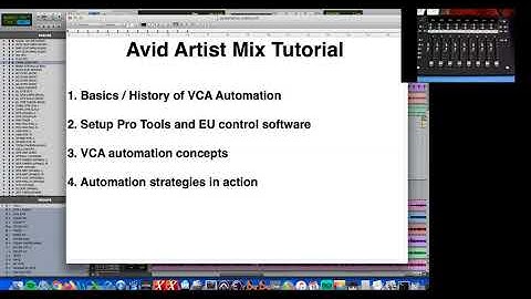 Pro Tools VCA Automation Tutorial Video 02