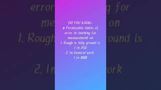 Chaining Permissible Error Survey questions AE/JE CIVIL ENGINEERING Details