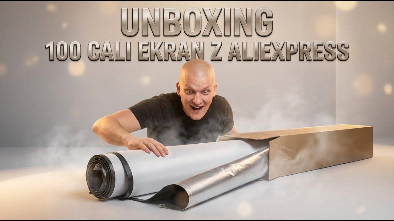 100 cali  ekran projekcyjny z 