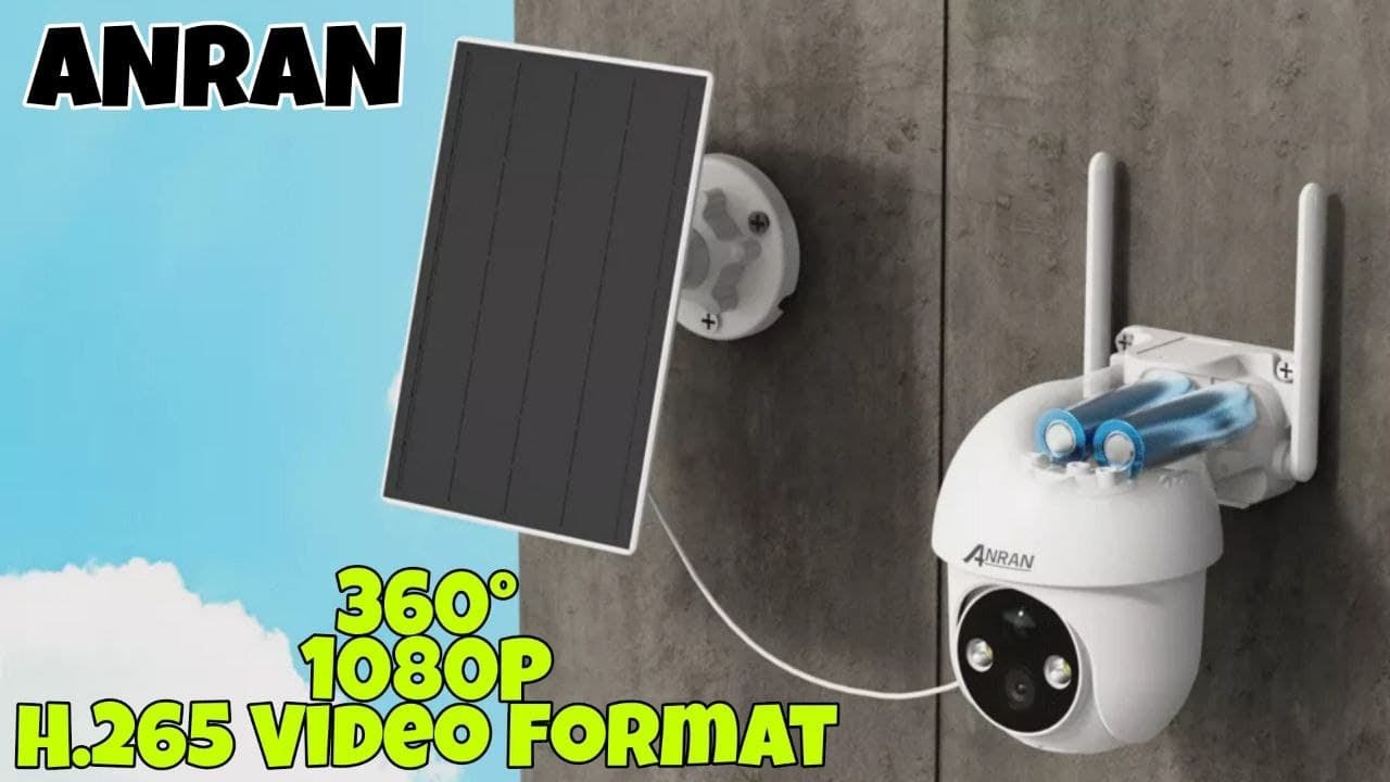 ANRAN CCTV Cameras with Solar Panel YouTube