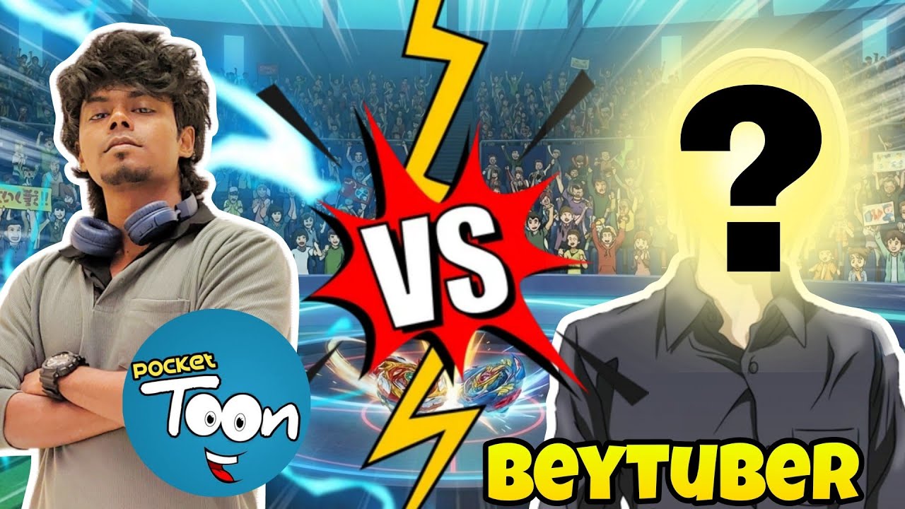 Pocket toon vs Beytuber Beyblade battle In CHENNAI comic con 2026 