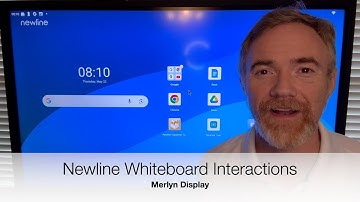 Newline Whiteboard Interactions with Merlyn Display