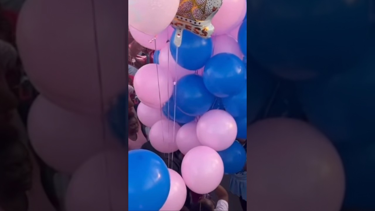 Balloon release for Fort Worth, Texas lil Ronnie and his daughter 