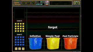 Irregular Verbs Arcade Gameplay 📙🧩🎓 Fun Grammar Homework (Archive) (Education Games) screenshot 5