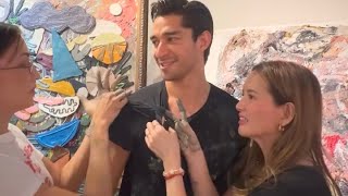 Ellen Adarna, John Lloyd Cruz, Solenn Heussaff at Wil Dasovich, together at Jigger's art gallery 🎨