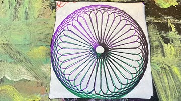 Spirograph | Ruler Beautiful Design | Geometric ASMR Satisfying video