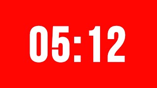 5 Minute 12 Second Timer With Alarm Without Music