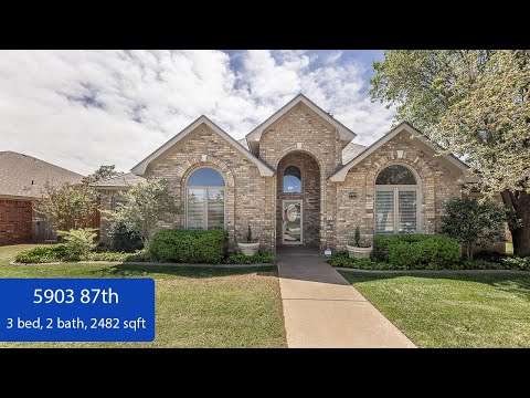 5903 87th St, Lubbock, TX home video tour