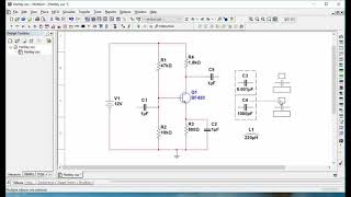 Colpitt’s oscillator Simulation using Multisim 14.2