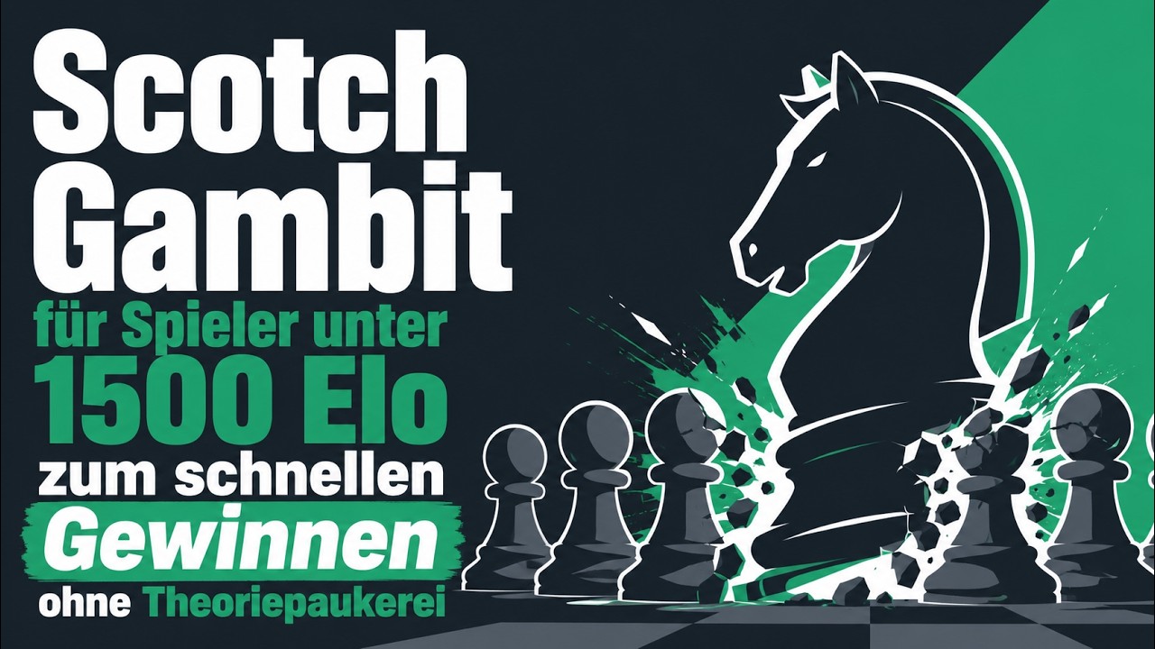 Scotch Gambit für Spieler unter 1500 Elo zum schnellen Gewinnen ohne Theoriepaukerei