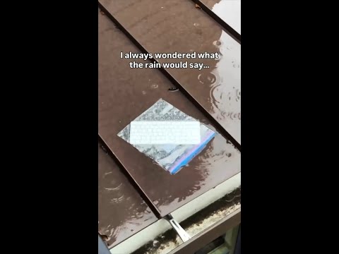 What would the rain say?