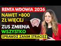 Renta wdowia 2026: Kto zyska więcej? Nowe zasady, limity i wyższe wypłaty!