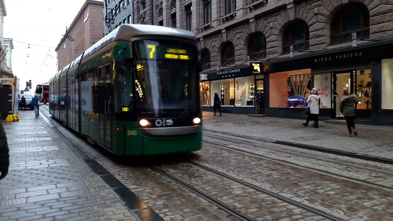 Трамвай в Хельсинки. Tram in Helsinki - YouTube