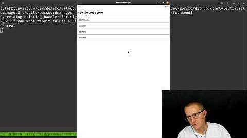 Building a simple password manager using Wails.app and Golang Part 15 | Twitch stream