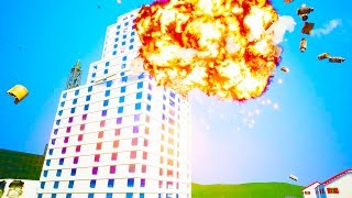 NUCLEAR MISSILE STRIKE HITS MASSIVE SKYSCRAPER! - Brick Rigs Workshop Creations Gameplay screenshot 3