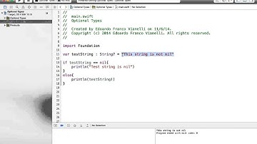 Swift Tutorial 4   Optional Types