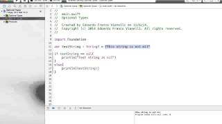Swift Tutorial 4   Optional Types