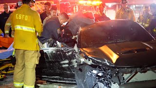 Stolen Car Pursuit Ends With Vehicle Crashing Into LAX Property