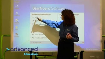 Hitachi Starboard Software Tutorial: Video 2 - Start the Software, Work With Menus, Tabs and View