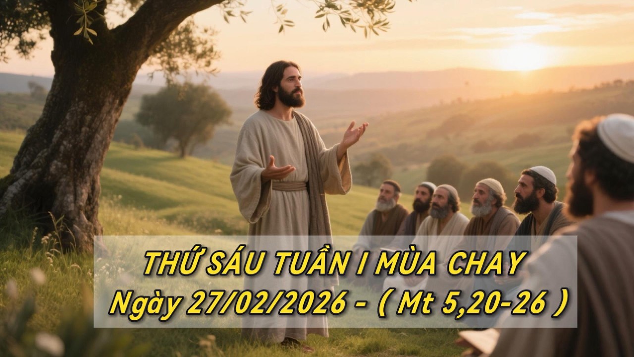 THỨ SÁU TUẦN I MÙA CHAY - Ngày 27/02/2026 - Mt 5,20-26