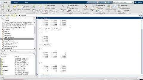 Matlab Demo LU factorization for solving equation set