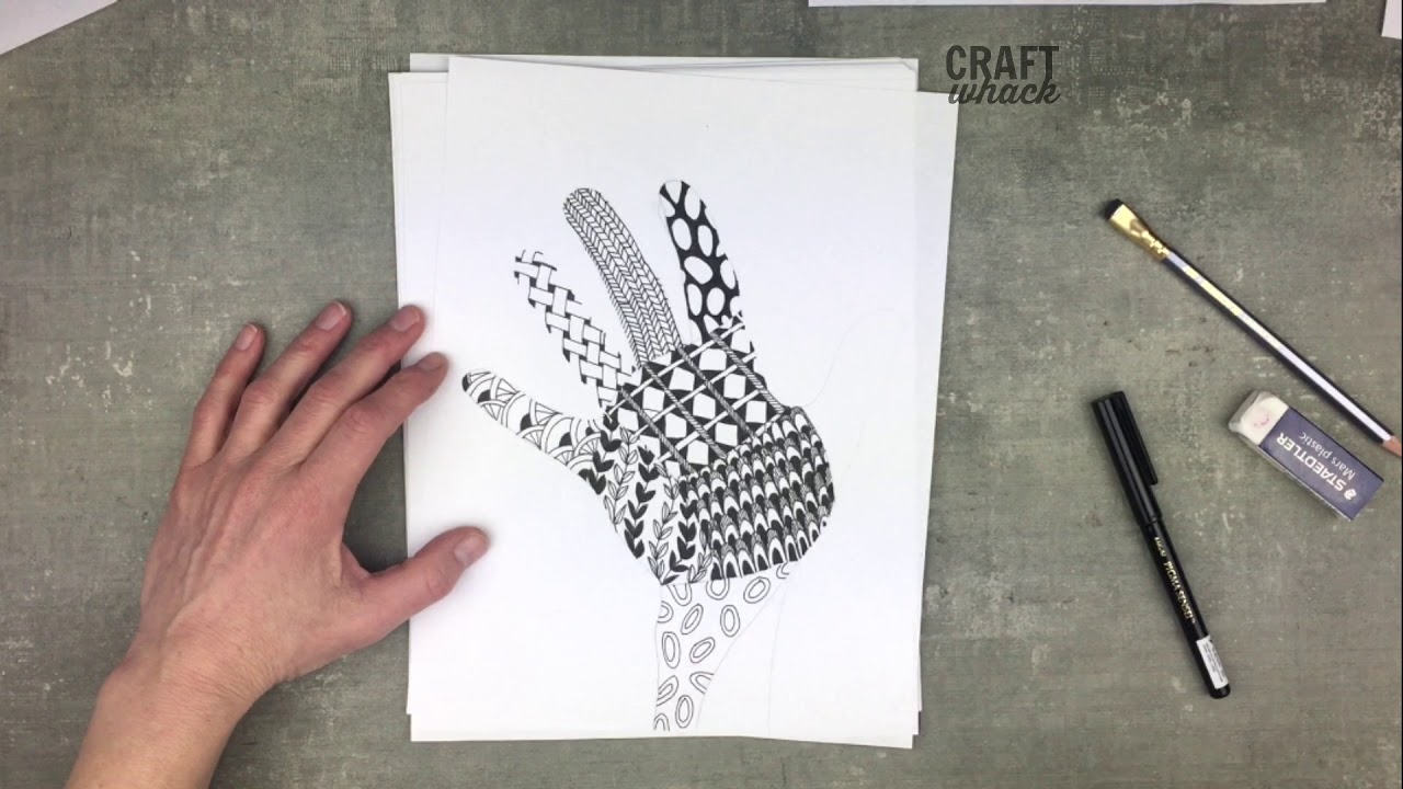 Zentangle Hand Drawing