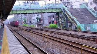 JR貨物　電気機関車　EH500－55  常磐線北松戸駅通過