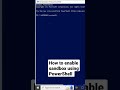 #tech #microsoft #powershell #window10 #windows11 #window