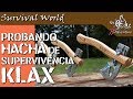 Prueba de la KLAX hacha de Supervivencia