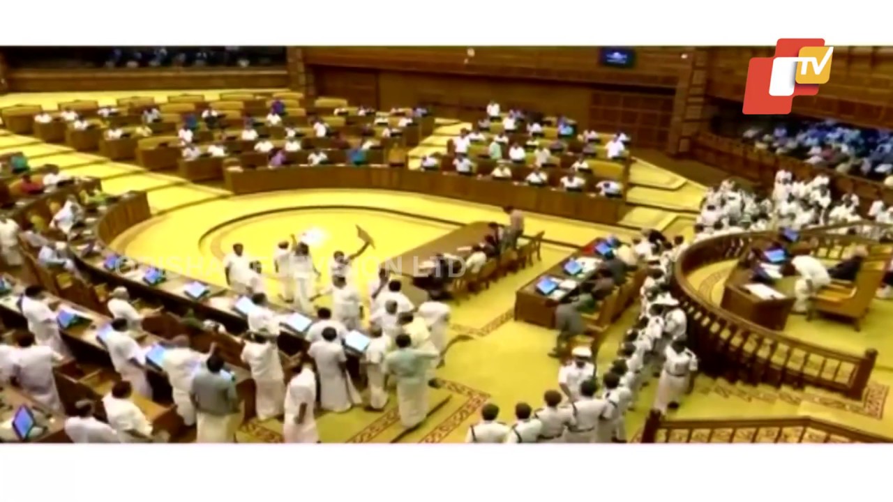High Drama In Kerala Assembly
