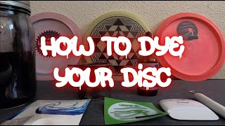 How to Stencil Dye Your Disc Golf Disc | Custom Name Stamps