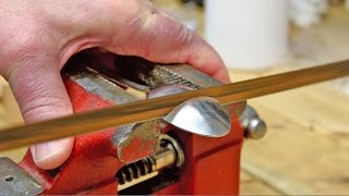 Trying to make a wood-carving spoon/gouge from an old teaspoon.