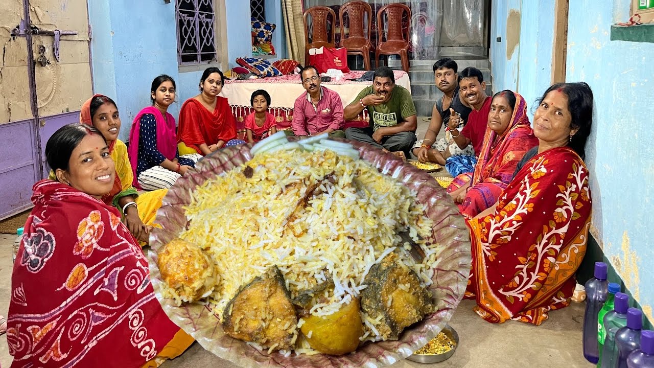 আজ আমাদের বাড়িতে প্রথম ইলিশ বিরিয়ানি রান্না হল । llish Biriyani easy homemade||