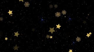 Gold Stars-Snowflakes Looped Background Stock Motion Graphics screenshot 5